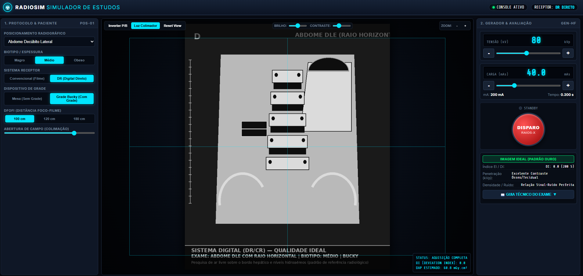 Interface do Simulador RadioSim